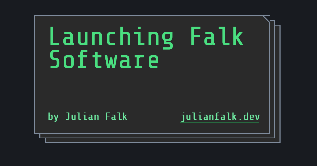 Launching Falk Software