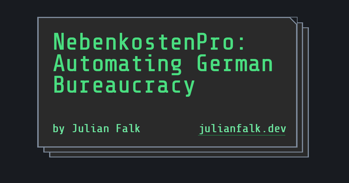 NebenkostenPro: Automating German Bureaucracy